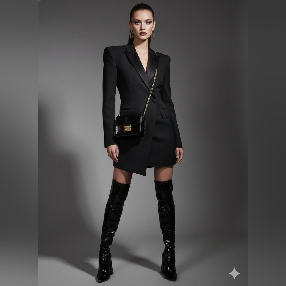 ⚡️Elegant BCBG Black Patent Crossbody Bag